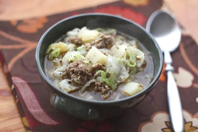 Cabbage, Potato and Sausage Soup